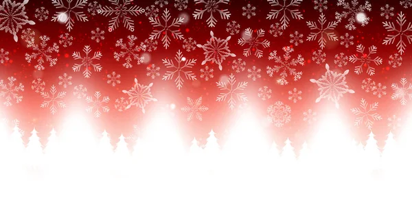Noel Kar Manzarası Kış Arkaplanı — Stok Vektör