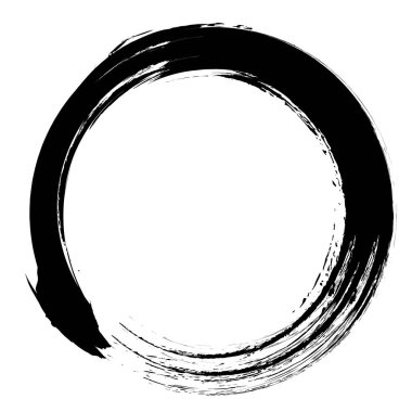 sarmal daire fırça siyah simgesi