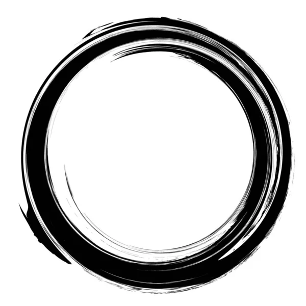 Спіральна Кругла Щітка Чорна Іконка — стоковий вектор
