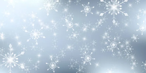 Paisagem Neve Natal Fundo Inverno —  Vetores de Stock