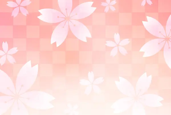 Cherry Blossoms Japanse Patroon Achtergrond — Stockvector