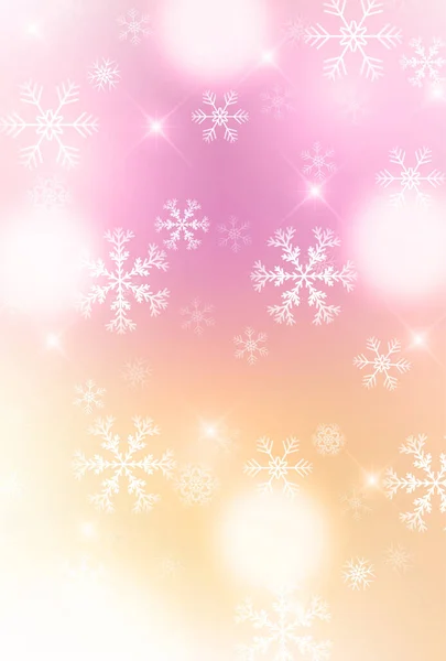 Christmas Snow Landscape Winter Background — Stock Vector