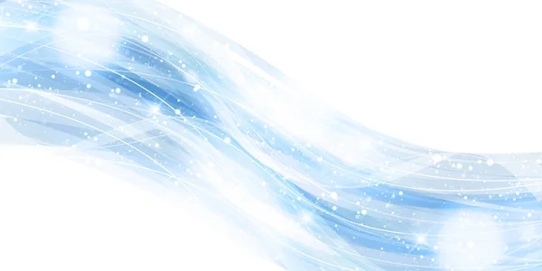 Curva Inverno Luce Blu Sfondo — Vettoriale Stock