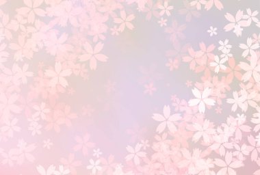 kiraz çiçeği baharda yeni yıl kartı suluboya arka plan