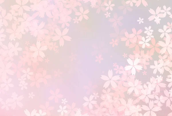 Fleur Cerisier Printemps Carte Nouvel Fond Aquarelle — Image vectorielle