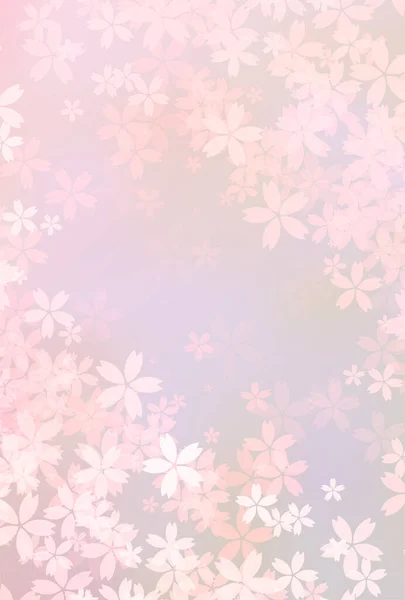 Вишневий Квітуча Весна Новорічна Листівка Акварельний Фон — стоковий вектор