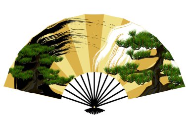 fan gold pine yeni yıl kartı simgesi