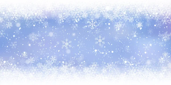 Paisagem Neve Natal Fundo Inverno — Vetor de Stock