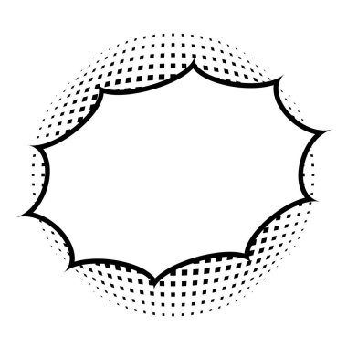 Silinen çerçeve siluet simgesi