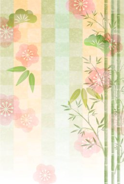 Fuji Japon Şablonu Nişan Arkaplanı