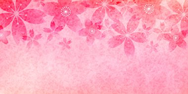 Kiraz çiçeği bahar suluboya arka planı