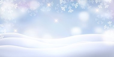 Noel Kar Manzarası Kış Arkaplanı