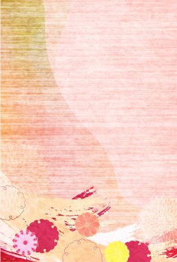 Japon Şablonu: Nişan: Kasımpatı Arkaplanı