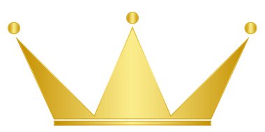 taç altın çerçeve simgesi