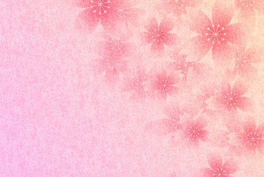 Kiraz çiçekleri Japon desenli arka plan