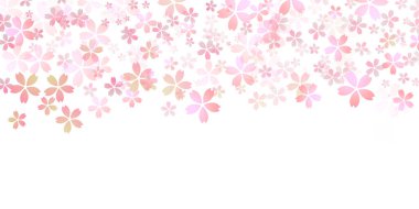 Kiraz çiçekleri Japon desenli arka plan