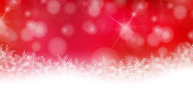 Noel karlı kış manzarası