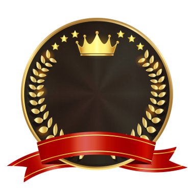 Madalya kurdele altın defne simgesi