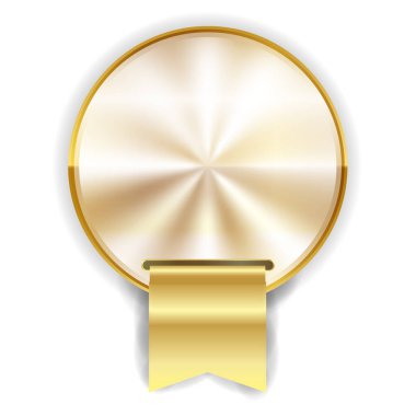 medal gold ribbon frame icon