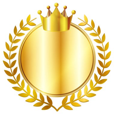 Kraliyet madalyası Laurel altın ikonu
