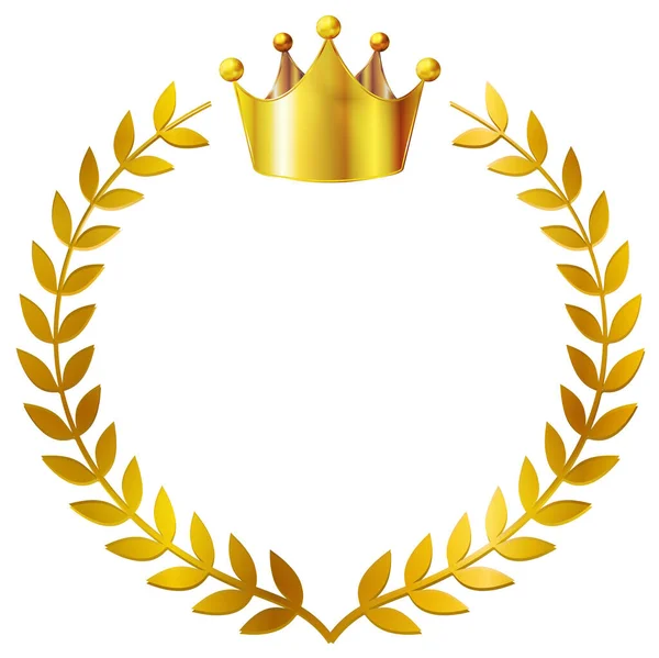 taç altın rengi üç boyutlu simge