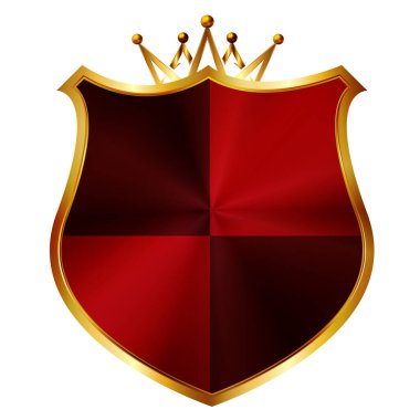 taç amblemi altın çerçeve simgesi