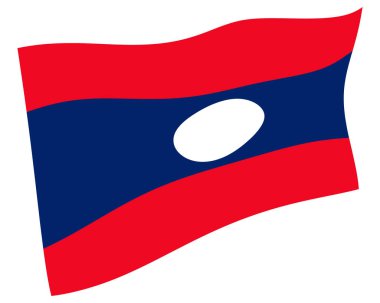 Laos ülke bayrağı dünya simgesi