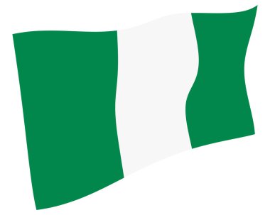 Nijerya Ülke Bayrağı Dünya Simgesi