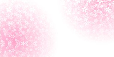 Kiraz Çiçekleri Japon desenli suluboya arka planı