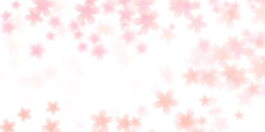 Kiraz çiçekleri Japon desenli bahar arkaplanı