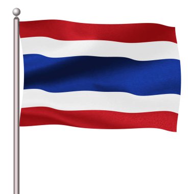 Tayland Ülke Bayrak Kutbu Simgesi