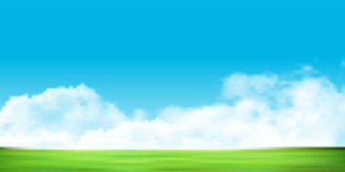 Gökyüzü çayır doğa arka planı