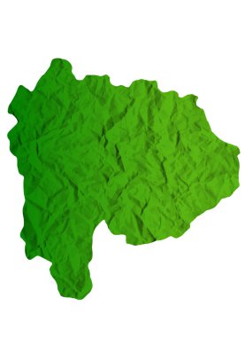 Yamanashi Haritası Yeşil Japonya Simgesi