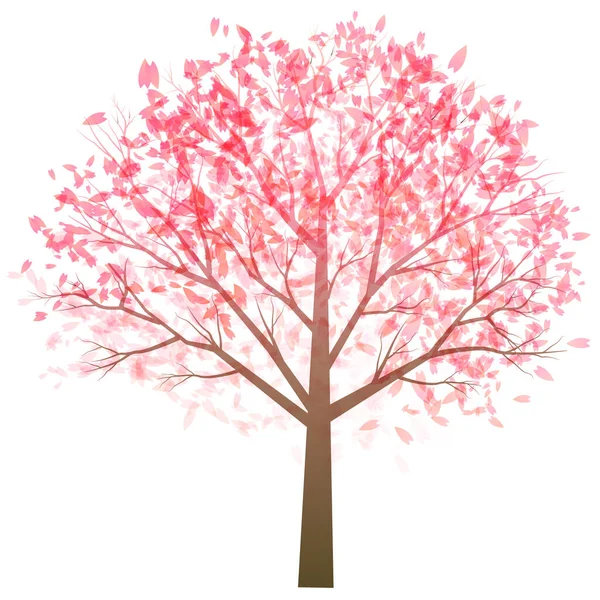 Sakura Japon Deseni Suluboya Simgesi — Stok Vektör