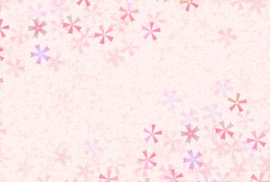 Kiraz Çiçekleri Japon desenli suluboya arka planı