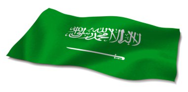 Suudi Arabistan Bayrak Ülke Dünya Simgesi