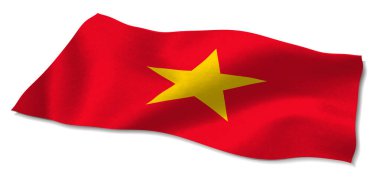 Vietnam Bayrağı Ülke Dünya Simgesi