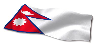 Nepal Bayrak Ülke Dünya Simgesi