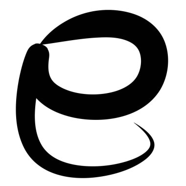 Yılan Karakteri Yeni Yıl Kart Simgesi