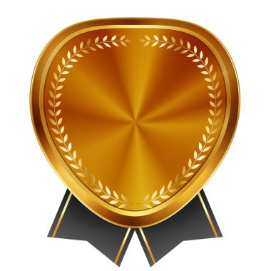 amblem altın defne kurdele simgesi