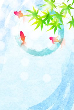 Japon balığı sıcak akçaağaç arka planı