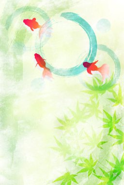 Japon balığı sıcak akçaağaç arka planı