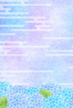 Ortanca Sıcak Yaz Yağmurlu Mevsim Arkaplanı