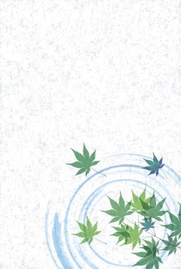 Akçaağaç Japon Desenli Arkaplanı Bırakıyor