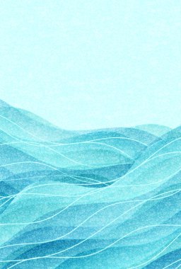 Japon Desenli Yaz Suluboya Arkaplanı