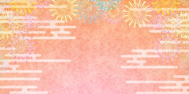 Havai fişek Japon kağıt yaz arkaplanı