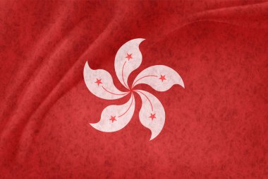 Hong Kong Ülke Bayrağı Dünya Arkaplanı