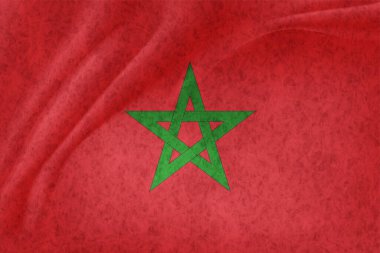 Fas Ülke Bayrağı Dünya Arkaplanı