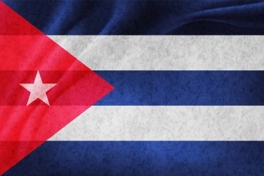 Küba Ülke Bayrağı Dünya Arkaplanı