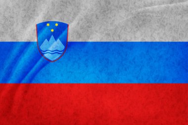 Slovenya Ülke Bayrağı Dünya Arkaplanı